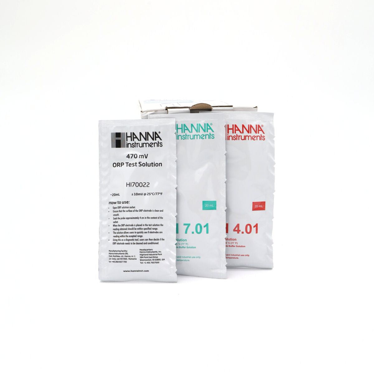 Hanna Instruments pH & ORP Calibration Buffer Solution Sachets
