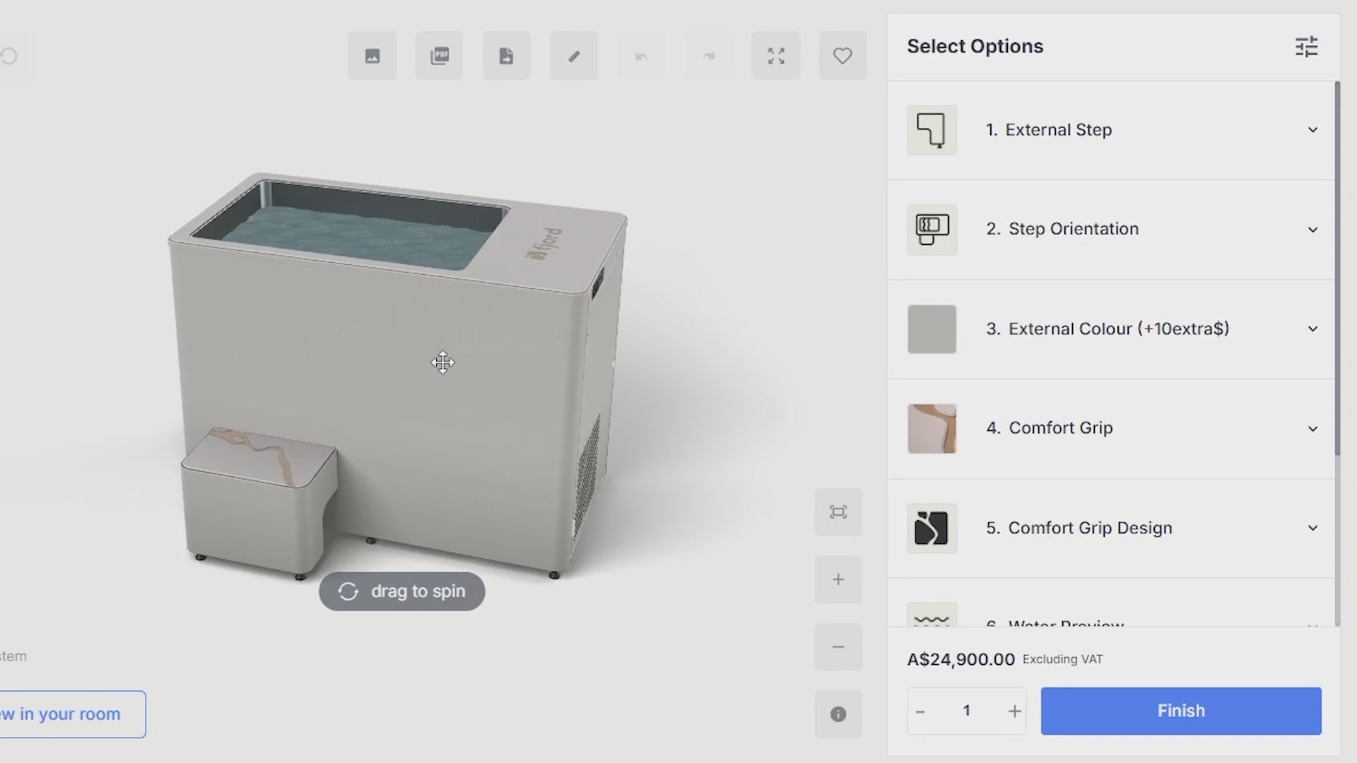 Load video: <p>Explore the fjord range and use the custom builder on each product page to configure your product, explore colours and finishes, and arrive at a final price in real time.</p><p>If you'd like guidance at any point, book a <a href="/pages/contact-us" target="_blank" title="get in touch">product consultation</a> with our team. Once you're ready, proceed to checkout and your order goes straight into production.</p>